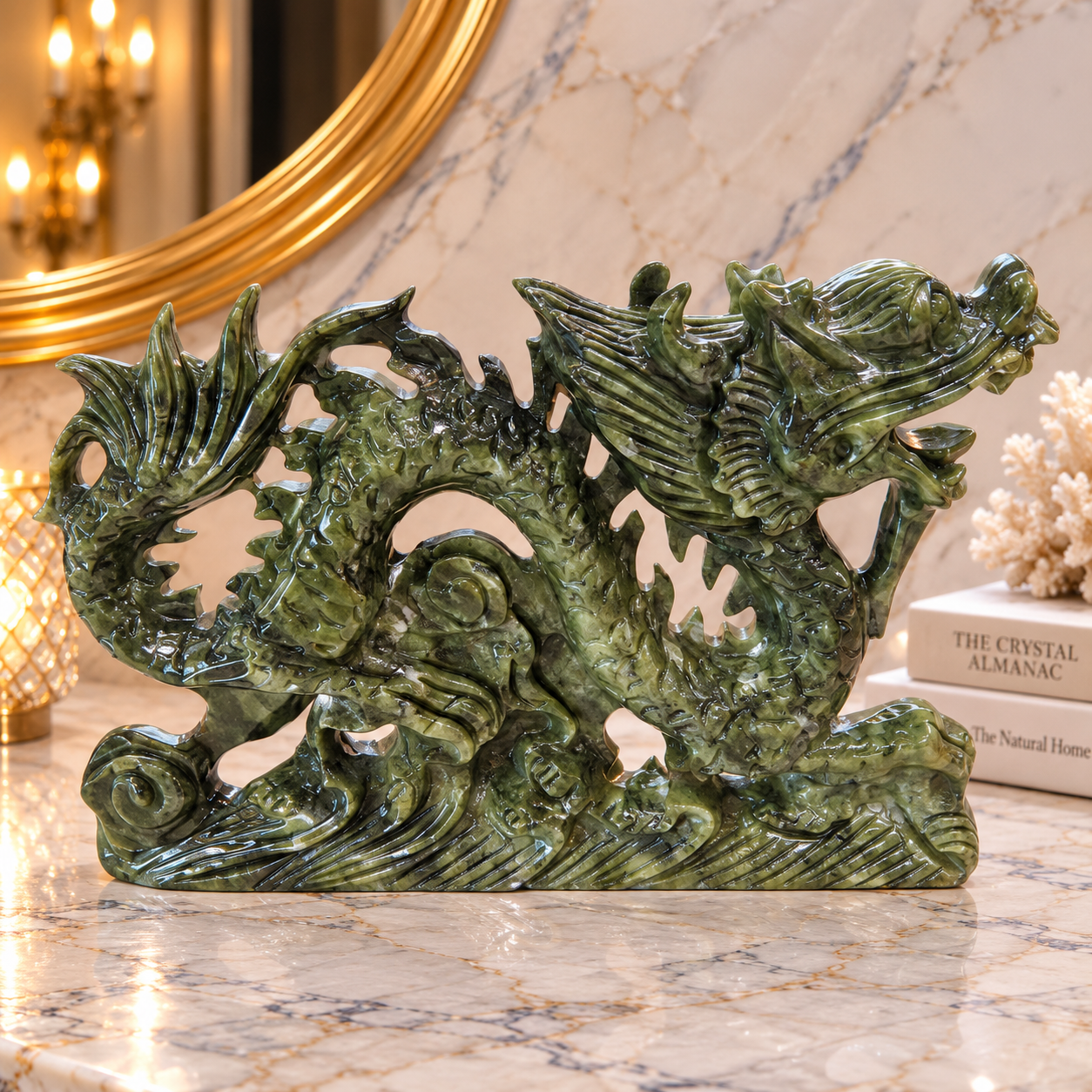 Green Jade Oriental Dragon