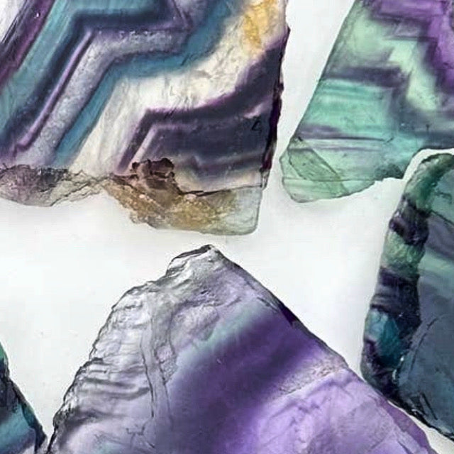 Fluorite Crystal Slices