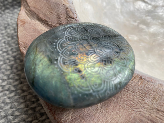Etched Labradorite Stones
