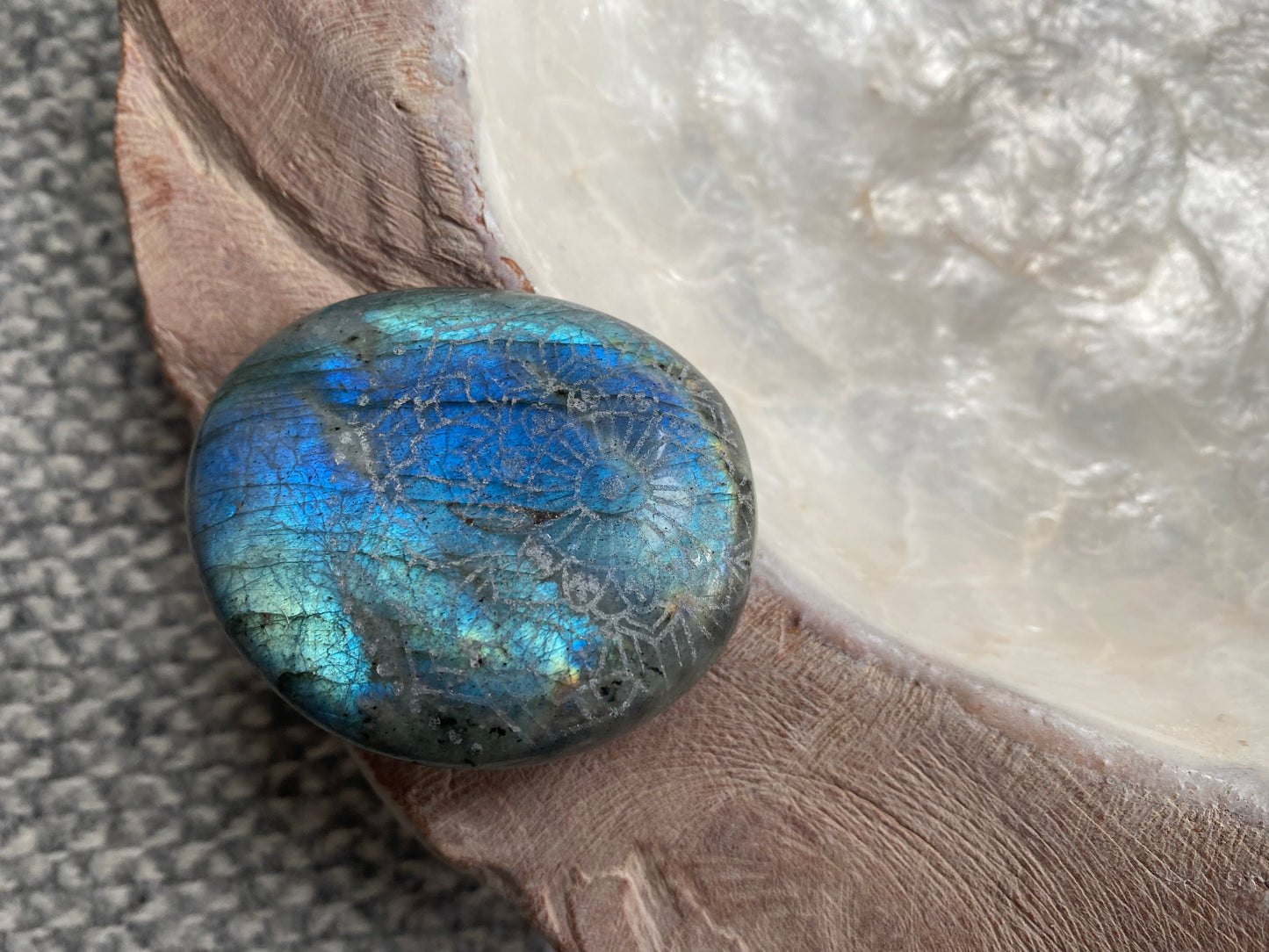 Etched Labradorite Stones