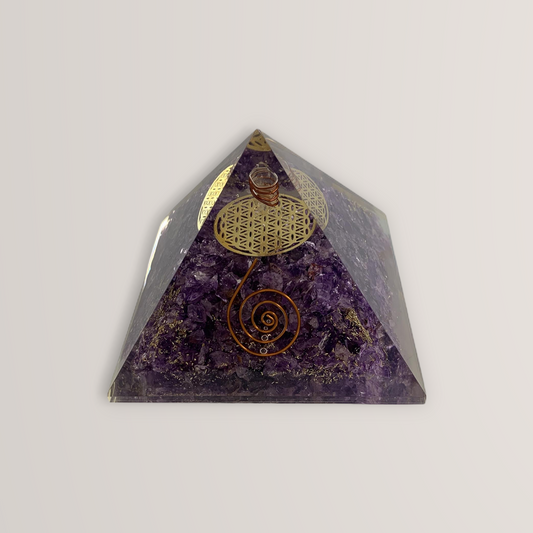 Amethyst Orgone Pyramid
