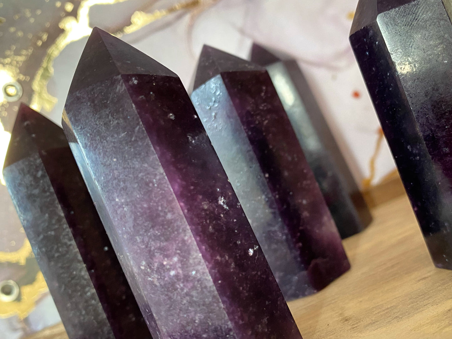 Lepidolite Points