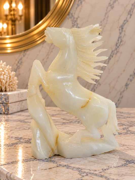 Elysium Crystal Carvings Afghan Jade Horse