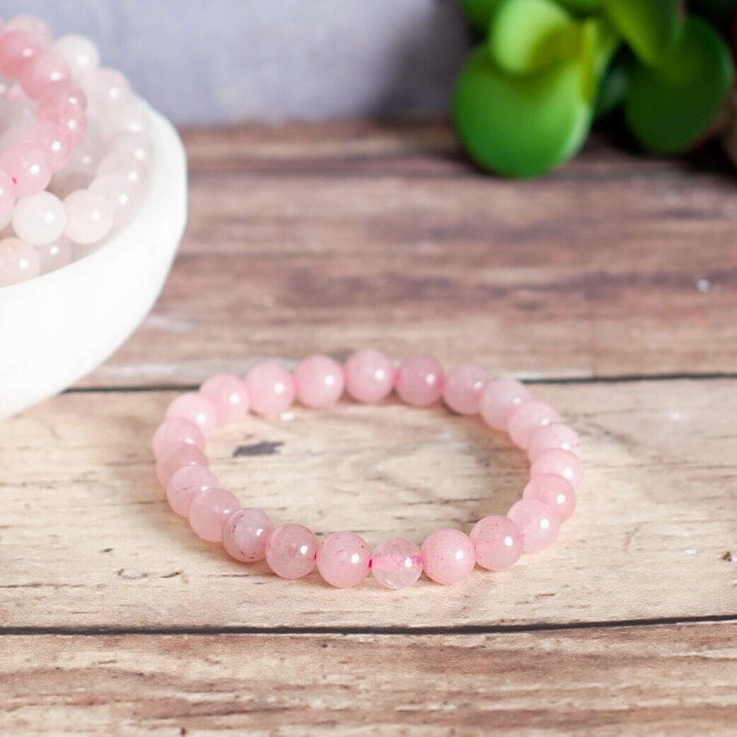 Rose Quartz Beaded Barcelets
