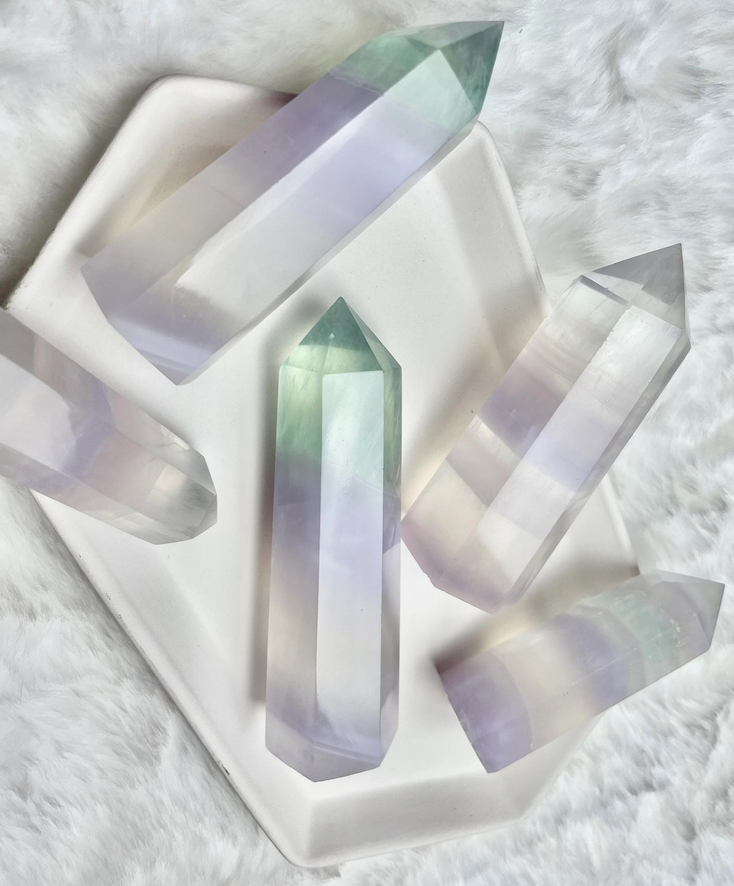 Lavender Fluorite Points