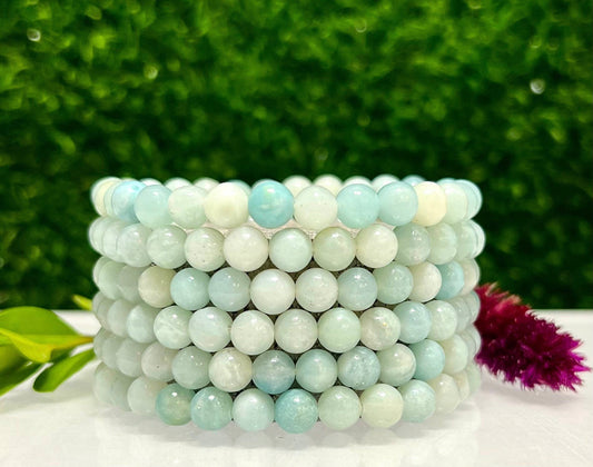 Amazonite 6mm Beaded Bracelet