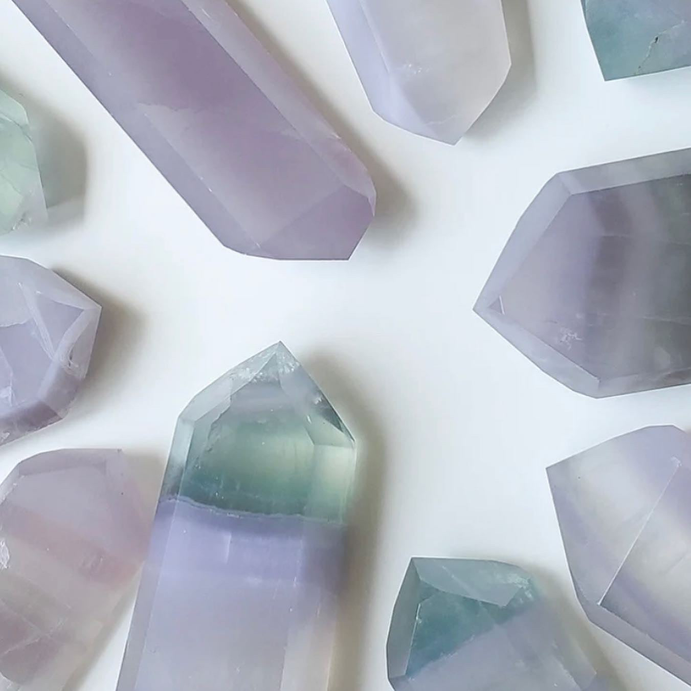 Lavender Fluorite Points