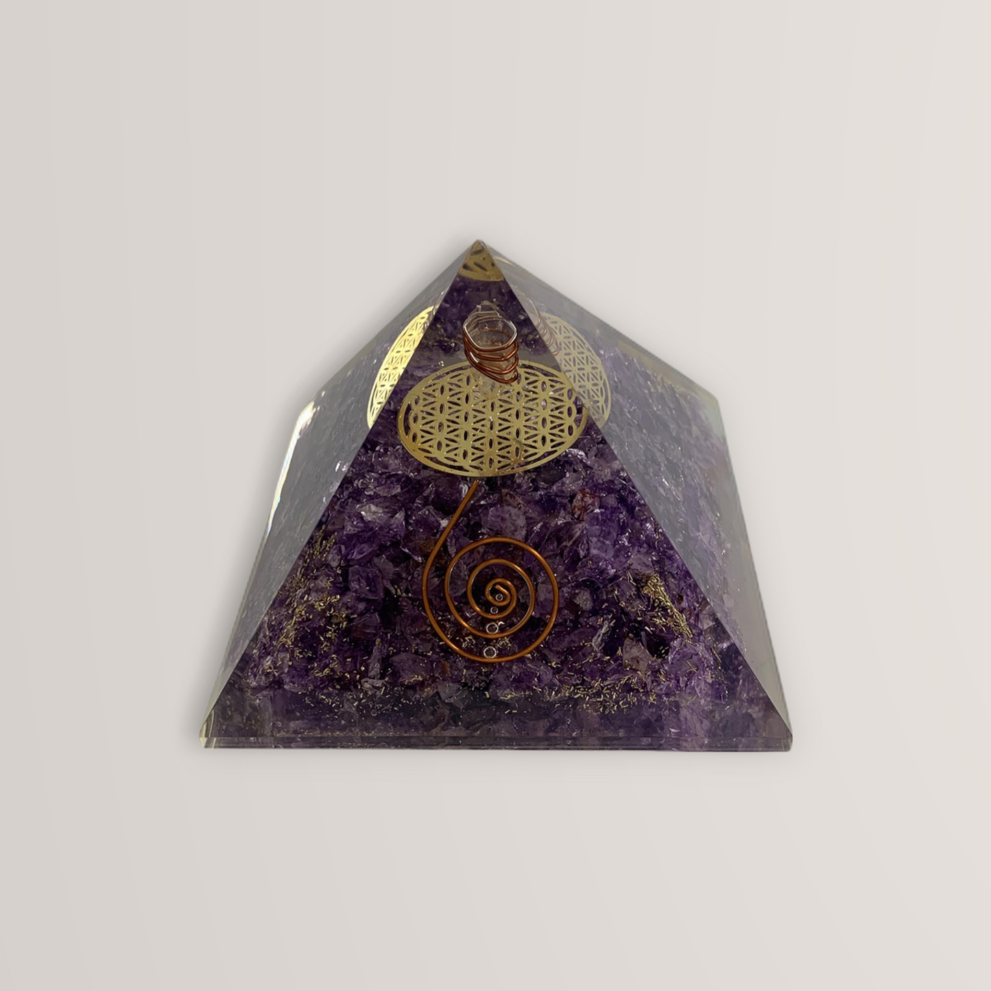 Amethyst Orgone Pyramid