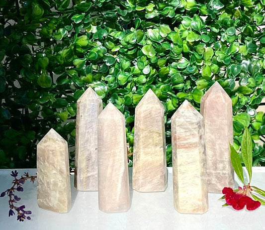 Rainbow Moonstone Polished Points